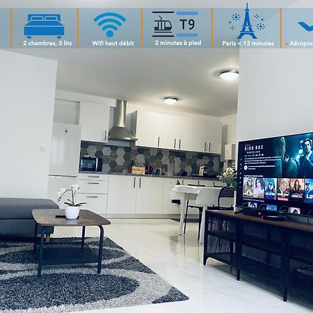 Appartement Parisien Neuf, Moderne Avec Une Grande Salon, 2 Chambres, 4 Lits, Parking Gratuit, 15Min De Paris Et 13 Min Aeroport Orly Vitry-sur-Seine Bagian luar foto